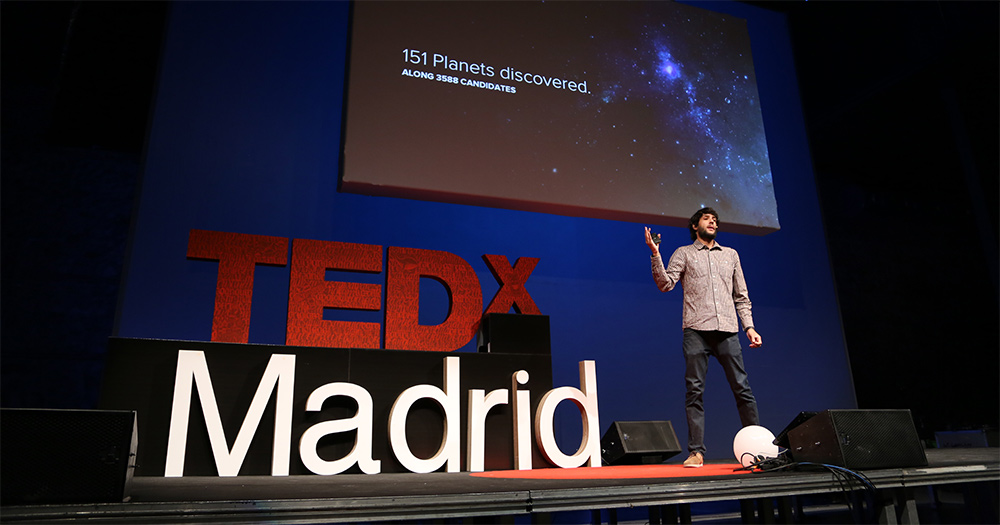 Sergio, en TEDxMadrid en septiembre de 2013 (Imagen de TEDx Madrid)